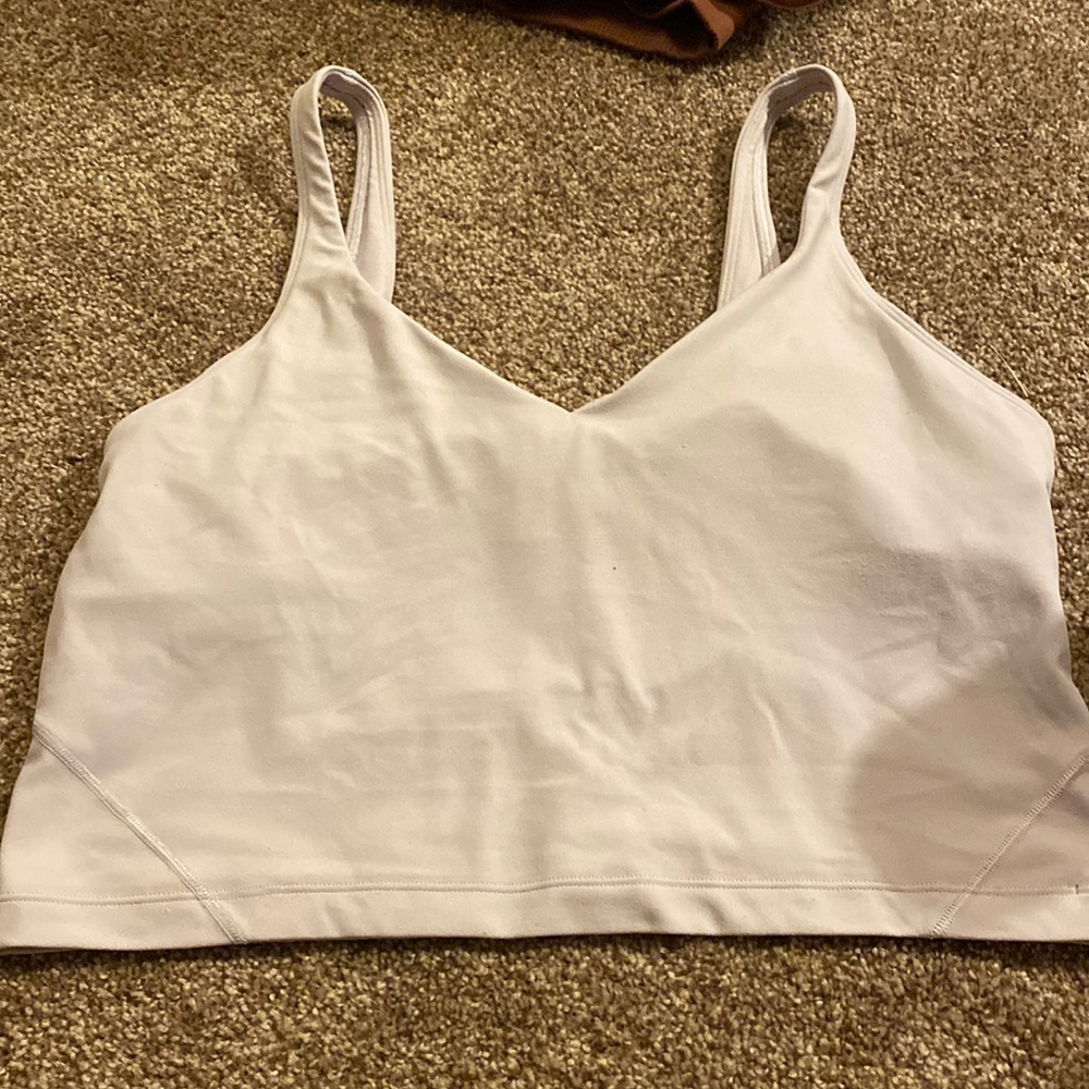 Lululemon align tank, lilac, size 12 (no pads)